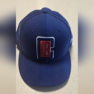 Los Angeles Clippers New Era Blue Cap with Red and White Accents.